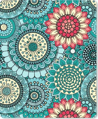 Produktbild von MuchoWow® Mauspad Mousepad Mädchen - Blumen - Muster - Mädchen - Kinder - Kinder 19x23 cm - Mousepads - Maus Mat - Pad - Mausunterlage - Mauspads - Spielen