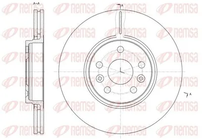 Produktbild von 2x REMSA Bremsscheibe 61477.10 vorne für RENAULT SCÉNIC II (JM0/1_) 299 9mm