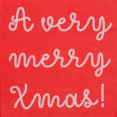 Produktbild von Servietten "A very merry Xmas"