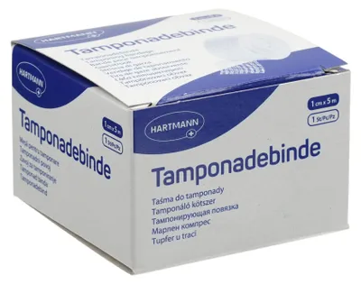 Produktbild von TAMPONADEBINDE 1 cmx5 m steril Hartmann