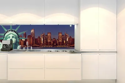 Obrázek produktu pro Fototapeta do kuchyně - Socha svobody 180 x 60 cm - Samolepicí fólie