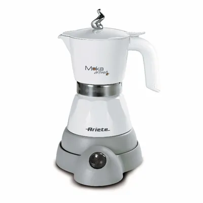 Produktbild von Ariete Moka aroma Espressokocher elektrisch weiß, 2 oder 4 Tassen
