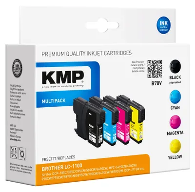 Obrázok produktu pre KMP B78V, Čierna, Azúrová, Purpurová, Žltá, 12,7 ml, 4 kusov, 450 strany, 325 strany, Viacnásobné balenie