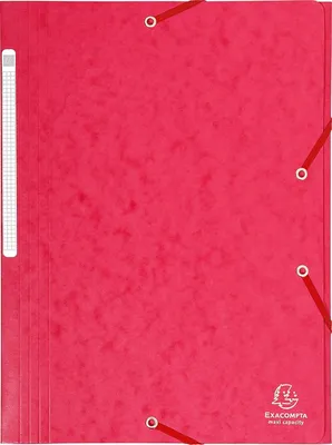 Productafbeelding van EXACOMPTA 17109H Hoekmap, DIN A4, karton, rood