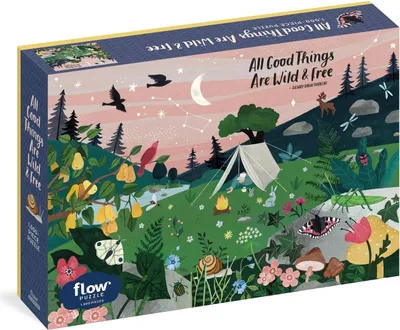 Produktbild von All Good Things Are Wild and Free 1,000-Piece Puzzle (Flow) Adults Families Picture Quote Mindfulness Gift