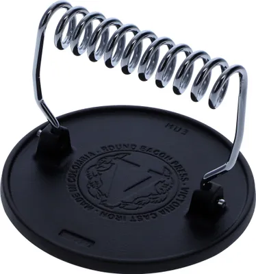 Zdjęcie produktu dla Victoria 34641 Burger Smasher Żeliwna prasa do burgerów 16,5cm Profesjonalna prasa do mięsa Grill Czarny