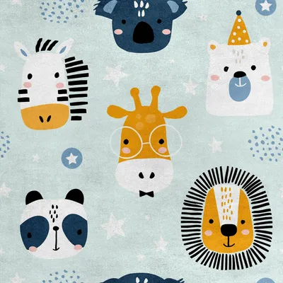 Image de Royal Velvet Tissu Polyester A coudre - Motif Animaux Safari