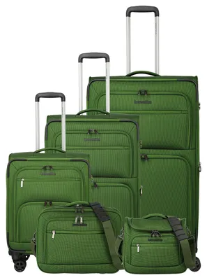 Produktbild von Travelite Cubis - 4-Rollen-Trolley Set 5tlg. (green)
