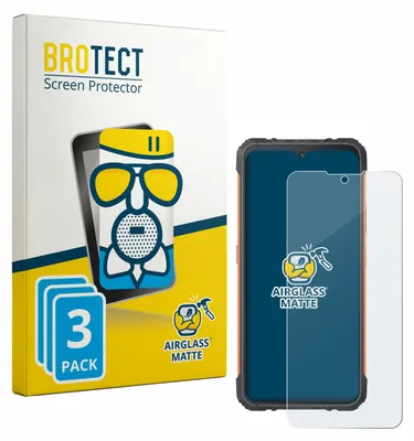 Produktbild von 3x BROTECT Entspiegelungs Schutzglas für Cubot KingKong Ace 5 Schutzfolie Panzer Folie Glas Display Schutz matt