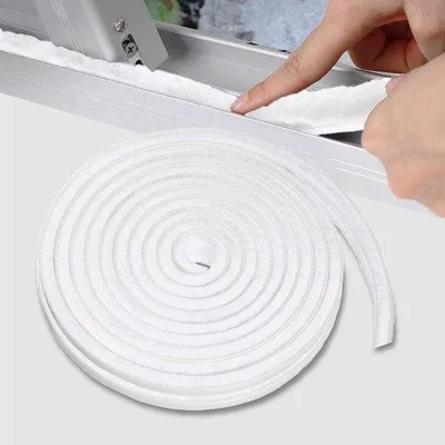 Produktbild von Famanu Türdichtungsstreifen - 10 m (L) x 9 mm (B) x 5 mm (T) - Weiß
