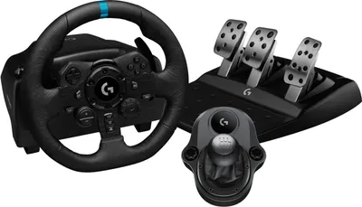 Produktbild von Logitech G G923 SE・Volant + pedály + joystick・PC・PlayStation 4・PlayStation 5・900°・Kabelová sada (991-000531)