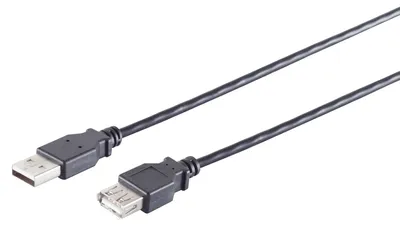 Immagine prodotto di cavo di prolunga USB 2.0 da 1,80 m (spina A - presa A) nero