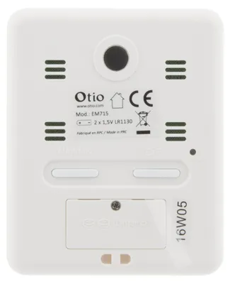 Produktbild von Hygrometer-Thermometer Otio magnetisch, Modell-Nr. XYZ, 10-30°C, schwarz