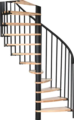 Produktbild von Minka Spindeltreppe Luna 38 - 305,5cm Geschosshöhe Buche Schwarz