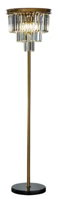 Imagen del producto de Lámpara de pie Hilton, 158 cm - Color dorado - Vidrio