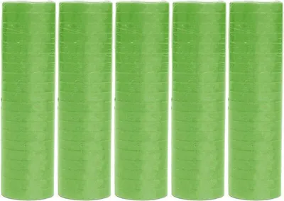 Produktbild von 5 Rollen Papier Luftschlangen hellgrün | schwer entflammbar