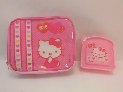 Produktbild von Hello Kitty Lunchbox Brotdose Pausenbrot Box Frühstücksbeutel Täschchen Set