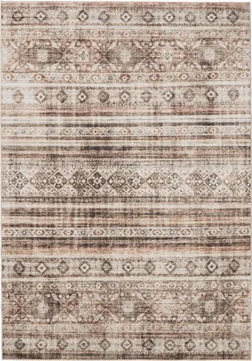 Image de Interiyou Tapis lavable Gent Marron 140x200 cm
