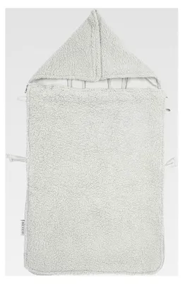 Produktbild von Fußsack Teddy, Einschlagdecke für Babyschale und Kinderwagen, Greige