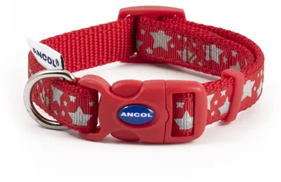 Productafbeelding van Verstelbare nylon halsband voor honden, reflecterend, geschikt voor honden met een halsomvang van 20-30 cm