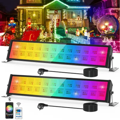 RGB-Scheinwerfer 72 W, Bluetooth, 16 Mio. Farben, IP65, dimmbar