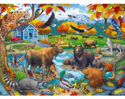 Obrázok produktu pre RAVENSBURGER Puzzle stretnutie s divočinou XXL 150 dlks