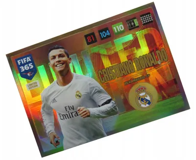 Produktbild von Panini Fifa 365 2017 Limited Edition Cristiano Ronaldo Real Madrid Football Card