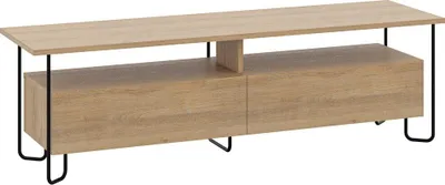 Zdjęcie produktu dla Stolik RTV 2-drzwiowy z metalowymi nogami, szerokość 150 cm - DILLY