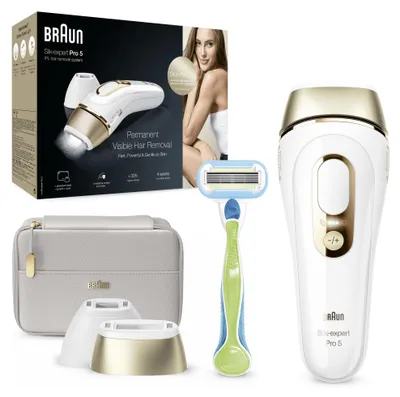 Immagine prodotto di Braun Silk expert Pro 5 PL5154 Epilatore A Luce Pulsata BiancoOro