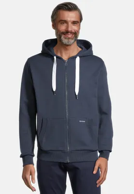 Produktbild von salzhaut Herren Sweatjacke BREKER XXL Maritime Kapuzenjacke Regular Fit – Kuscheliger Zip-Hoodie aus weichem Baumwoll-Mix – Designed in Hamburg