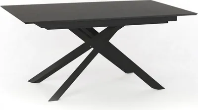 Produktbild von Xavier - Ausziehbarer Tisch (170/270 x 90 cm) aus HPL auf dunkelgrauem MDF
