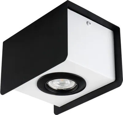 Zdjęcie produktu dla Reflektor spot TORIM czarno-biały 1xGU10x35W aluminium wym:11x17x12cm IP20 Kanlux