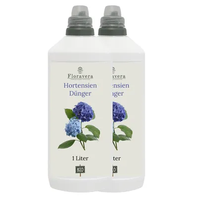 Produktbild von Floravera Premium Hortensien Flüssigdünger 2 x 1 Liter Hortensiendünger Dünger