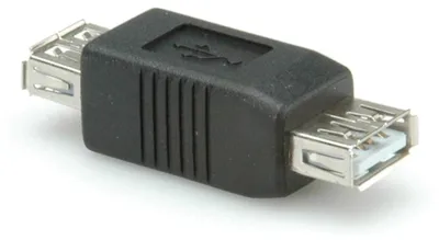 Obrázek produktu pro ROLINE USB 2.0 Gender Changer, Type A F/F, Černá