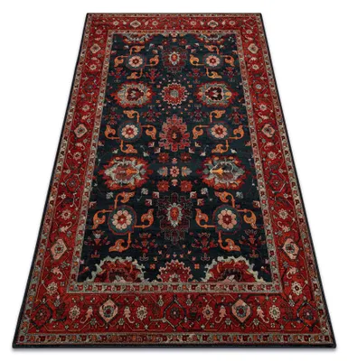 Zdjęcie produktu dla Dywan wełniany POLONIA Tesoro Ramka granat czerwony 235x350 cm
