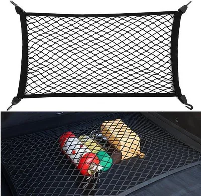 Produktbild von Famanu Auto-Bagagenetz elastisch 70 x 40 cm ausziehbar mit 4 Haken