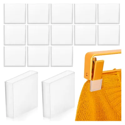 Produktbild von 50 Stück transparente Silikonrutschschutzstreifen für Kleiderbügel
