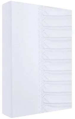 Produktbild von ZARATEX Jersey Spannbettlaken mit Gummizug 160x200 cm Weiß