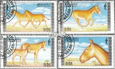 Produktbild von Briefmarken Mongolei 1988 Mi 1995-1998 (kompl.Ausg.) gestempelt Dschiggetai