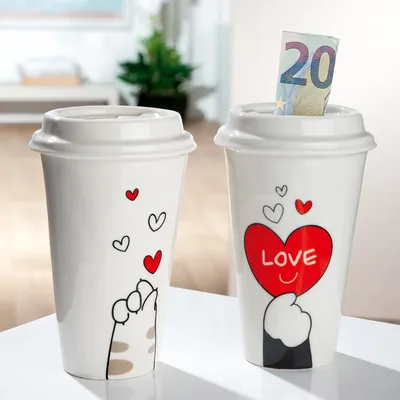 Productafbeelding van Gilde Porzella n Spardose Kaffeeb."Cat... VE 2 so 32712