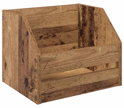Zdjęcie produktu dla Pudełko na płyty winylowe, materiał: płyta wiórowa, wymiary: 38 x 30 x 29 cm