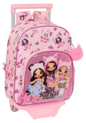 Obrázok produktu pre Na!Na!Na! školská taška na kolieskach Surprise Fabulous Pink 28 x 34 x 10 cm