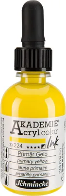Produktbild von Schmincke Akademie Acryl color Ink 50ml Primär Gelb 23224024
