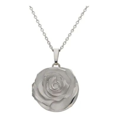 Produktbild von JuwelmaLux Anhänger 925/000 Sterling Silber Medaillon Rose JL32-02-0083