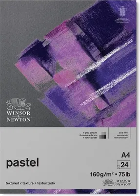 Immagine prodotto di WINSOR & NEWTON Carta pastello grigia A4 24 fogli