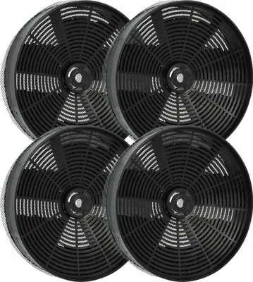 Produktbild von vhbw 4x Aktivkohlefilter kompatibel mit Alno AD 60 94264099700, ADE2050B 94264001700 Dunstabzugshaube - 17,3 cm, Mit Netzbespannung