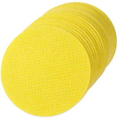 Immagine prodotto di Carta abrasiva autoadesiva, 225 mm, 25 pezzi, grana 60/80/120/180/220, forata, per levigatrici per cartongesso