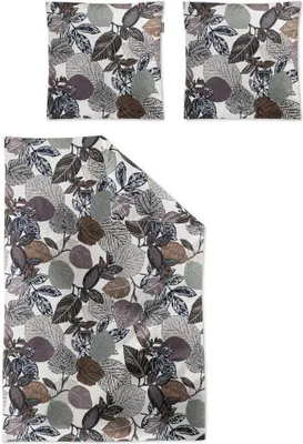 Produktbild von Irisette Mako-Satin Bettwäsche-Garnitur Wave 8561  Farbe multi  140x200+70x90cm