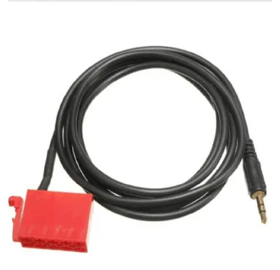 10-Pin AUX-Adapterkabel 3,5 mm für Auto-Radio ISO