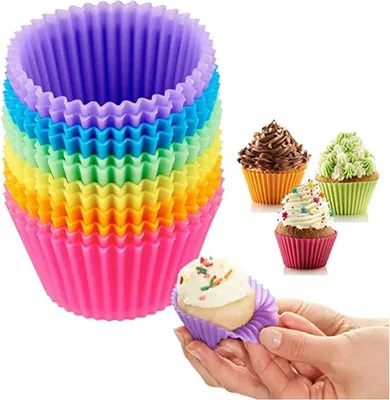 Productafbeelding van Kleine cupcakevormen – Cupcakevorm – 24 stuks – 3/7 cm – Siliconen – Bakvorm – Cakevorm – Kleine muffinvorm – CHPN